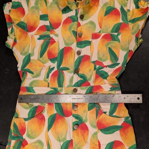 Mixed by Nasrin Jumpsuit Zip Mango Floral Cotton Blend - M - Picture 6 of 6